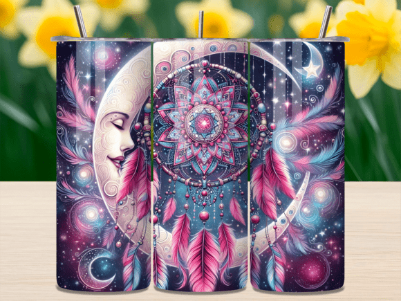 Celestial Moon Dream Catcher Tumbler Wra: A Design Deep Dive