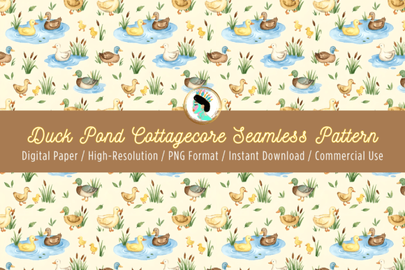 Duck Pond Cottagecore Seamless Pattern: A Designer's Guide