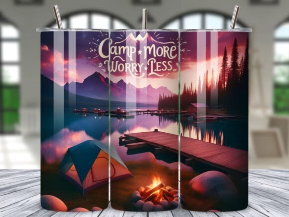 Elevate Your Craft with a Premium Camping Tumbler Wrap Design