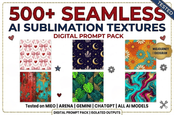 Master Seamless Patterns: 500+ AI Sublimation Textures for Flawless Designs