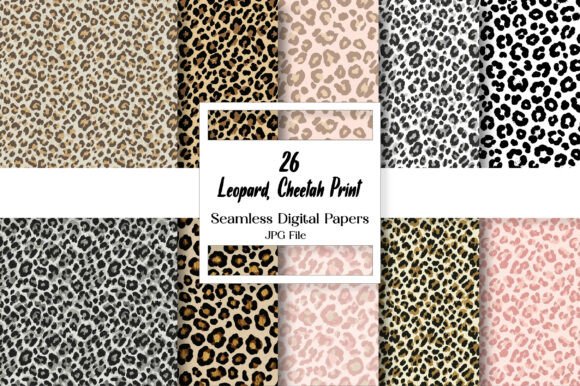 Unleashing Your Creative Roar with Leopard & Cheetah Print Digital Paper